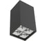 Светодиодный светильник VARTON DL-Box Reflect Multi 2x2 накладной 14 Вт 4000 К 80x80x150 мм RAL9005 черный муар 36 DALI V1-R0-90254-20D36-2001440 1
