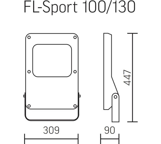 Светодиодный светильник прожектор VARTON FL-Sport 30 130 Вт 4000 К RAL7045 муар DALI V1-P1-70590-04D02-6513040