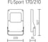 Светодиодный светильник прожектор VARTON FL-Sport 60 210 Вт 4000 K RAL7045 муар V1-P1-70591-04L07-6521040 2