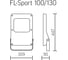 Светодиодный светильник прожектор VARTON FL-Sport 60 130 Вт 4000 K RAL7045 муар V1-P1-70590-04L07-6513040 2