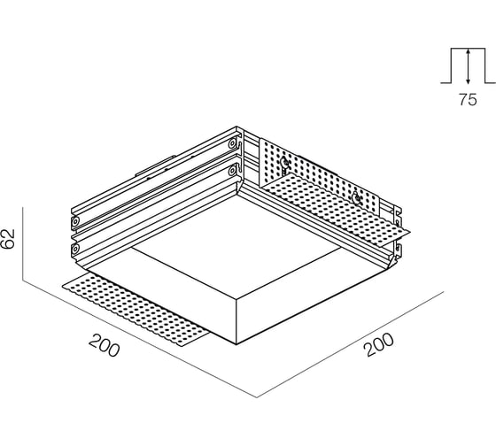 Светильник встраиваемый DREAMLED SKYCUBE T 2030 WD DIM