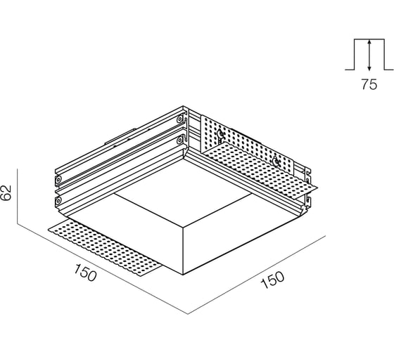 Светильник встраиваемый DREAMLED SKYCUBE T 1530 WD DIM
