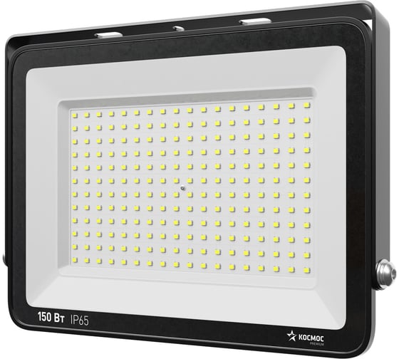 Прожектор светодиодный КОСМОС PREMIUM 150Вт, 15000 Лм, IP65, 6500К, KOS_PR_LED_150