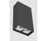 Светодиодный светильник VARTON DL-Box Reflect Multi 1x2 накладной 8 Вт 4000 К 80x40x150 мм RAL9005 черный муар кососвет V1-R0-90251-20L17-2000840 1