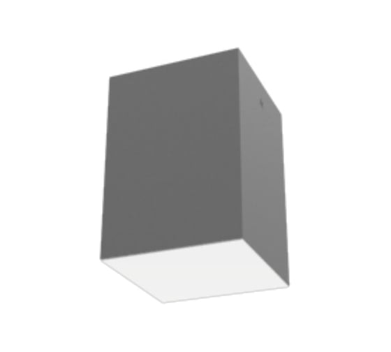 Светодиодный светильник VARTON DL-Box накладной 24 Вт 3000 К 140x140x170 мм RAL7045 серый муар с рассеивателем опал V1-R0-70819-20000-2002430 1