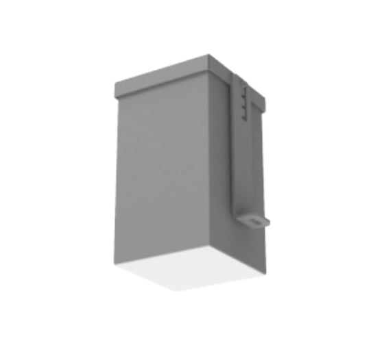 Светодиодный светильник VARTON DL-Grill CRI90 для потолка Грильято 100x100 мм с шириной ламели 10 мм встраиваемый 9 Вт 3000 К 90x90x160 мм RAL7045 серый муар V1-R0-71808-10000-4000930