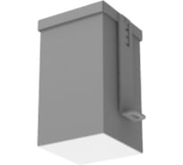 Светодиодный светильник VARTON DL-Grill CRI90 для потолка Грильято 100x100 мм с шириной ламели 10 мм встраиваемый 9 Вт 4000 К 90x90x160 мм IP54 RAL7045 серый муар DALI V1-R0-71808-10D01-5400940