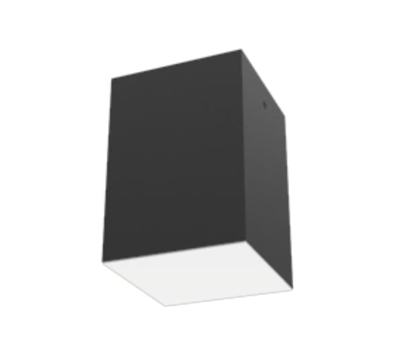 Светодиодный светильник VARTON DL-Box накладной 12 Вт 4000 К 120x120x170 мм RAL9005 черный муар с рассеивателем опал DALI V1-R0-90818-20D01-2001240 1