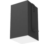 Светодиодный светильник VARTON DL-Grill CRI90 для потолка Грильято 150x150 мм с шириной ламели 10 мм встраиваемый 18 Вт 3000 К 140x140x100 мм IP54 RAL9005 черный муар DALI V1-R0-91809-10D01-5401830