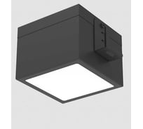 Светодиодный светильник VARTON DL-Grill для потолка Грильято 200x200 мм с шириной ламели 10 мм встраиваемый 15 Вт 4000 К 186x186x75 мм RAL9005 черный муар диммируемый по протоколу DALI V1-R0-90810-10D01-4001540