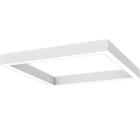 Светодиодный светильник VARTON Х-line квадратный подвесной 40 Вт 3000 К 575x575x100 мм RAL9003 белый муар с рассеивателем опал V1-R0-1S828-02OP0-4004030