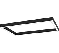 Светодиодный светильник VARTON Х-line прямоугольный подвесной 90 Вт 4000 К 1050x595x100 мм RAL9005 черный муар с рассеивателем опал V1-R0-9R828-02OP0-4009040