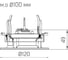 Светодиодный светильник VARTON DL-01 Pro 100 мм 10 Вт 3000 К CRI90 120x49 мм IP65/40 RAL7045 серый муар с защитным силикатным стеклом DALI V1-RF-7R111-10GD6-6501030 2