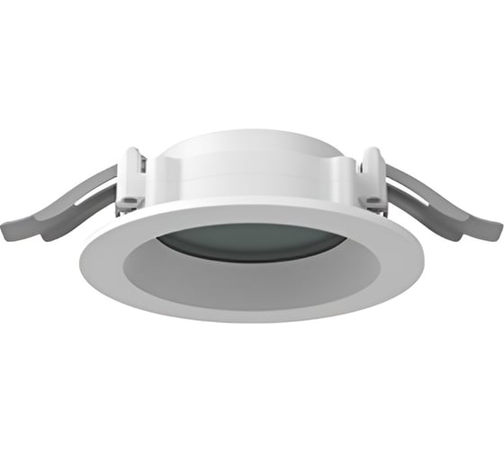 Светодиодный светильник VARTON DL-01 Pro 100 мм 13 Вт 4000 K круглый встраиваемый 120x49 мм IP65/40 RAL9003 белый муар с защитным силикатным стеклом V1-RF-00111-GL000-6501340 1