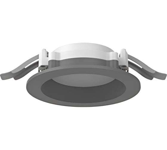 Светодиодный светильник VARTON DL-01 Pro 100 мм 8 Вт 3000 К CRI90 120x49 мм IP65/40 RAL7045 серый муар с рассеивателем опал V1-RF-7R111-10000-6500830