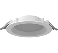 Светодиодный светильник VARTON DL-01 Pro 160 мм 25 Вт 3000 К круглый встраиваемый 176x51 мм IP65/40 RAL9003 белый муар с рассеивателем опал V1-RF-00183-10000-6502530