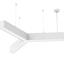 Светодиодный светильник VARTON X-line Y-образный 30 Вт 3000 К 790x912x100 мм RAL9003 белый муар с рассеивателем опал и торцевыми крышками (4 шт.) V1-R0-1Y823-02OP0-4003030