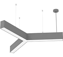 Светодиодный светильник VARTON X-line Y-образный 30 Вт 3000 К 790x912x100 мм металлик с рассеивателем опал и торцевыми крышками (4 шт.) V1-R0-0Y823-02OP0-4003030