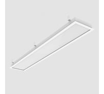 Светодиодный светильник VARTON GR350/F 2.0 30 Вт 5000 К 1219x325x50 мм (монт. 1188x294 мм) с рамкой, планками для подвеса и рассеивателем призма DALI V1-R3-00350-30PRD-4003050