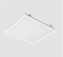 Светодиодный светильник VARTON G070 2.0 для гипсокартонных потолков 30 Вт 4000 K 620x610x67 мм монтажный размер 600x600 мм с опаловым рассеивателем RAL9003 матовый V1-A0-00009-80OP0-4003040