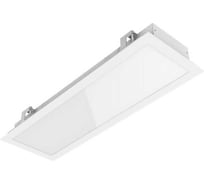 Светодиодный светильник VARTON G170 2.0 для гипсокартонных потолков 16ВТ 4000 K 615x198x67 мм монтажный размер 600x185 мм с опаловым рассеивателем RAL9003 матовый V1-A0-00013-80OP0-4001840