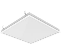 Светодиодный светильник VARTON E070 2.0 для образовательных учреждений 35 Вт CRI90 4000 К IP54 для Грильято 588x588x50 мм с рассеивателем опал стекло V1-E0-00070-31GOP-5403540
