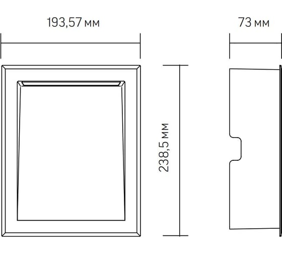 Светодиодный настенный встраиваемый светильник VARTON WL-Med IP54 4 Вт 5000 K 194x239x73 мм белый V1-R5-00523-10000-6500650