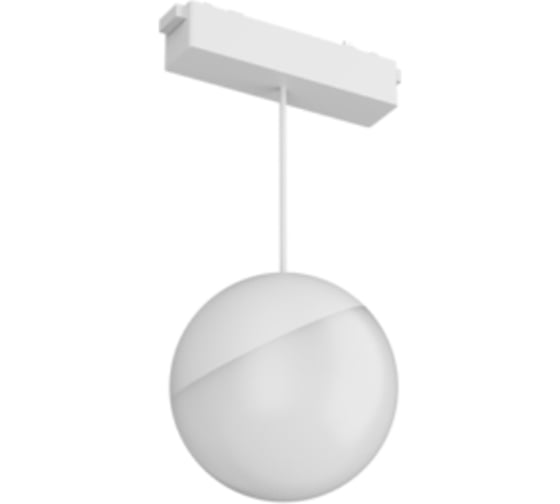 Светодиодный светильник трековый подвесной VARTON Sphere ⌀100 для магнитной системы Galakti 122x100x223 мм 6 Вт 4000 K белый CRI>93 V1-R1-07007-93000-2000640
