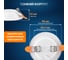Светодиодная встраиваемая панель Lamper 6Вт, 230В, 4000К, 420Лм, 95мм, белая, IP20 606-1004 6