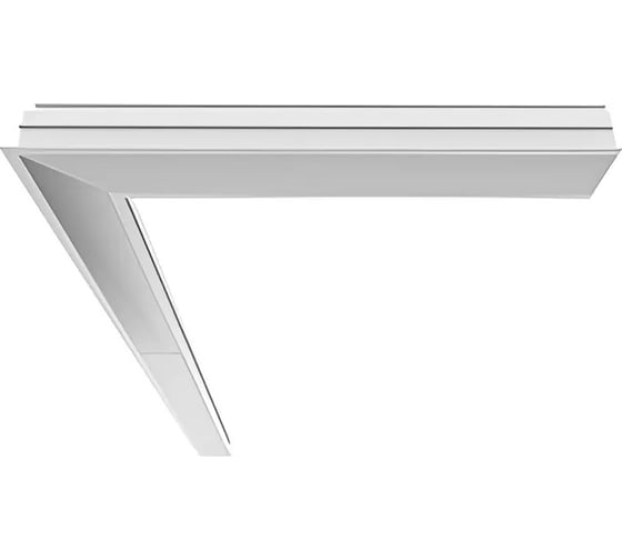 Светильник VARTON Universal-Line встраиваемый L-поворот 650*650*69мм 38Вт 4000К IP40 правый/левый RAL9003 белый муар V1-A1-10418-10000-4003840 1