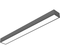 Светодиодный светильник VARTON Gexus Line Down 1500x160x110 мм 50 Вт 3000 К RAL9005 черный муар опал-микропризма V1-R0-90574-30000-4005030