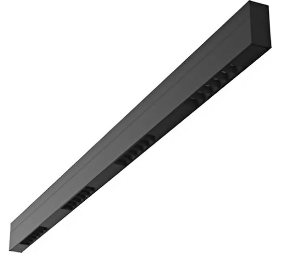 Светодиодный светильник VARTON Stellar-Line Comfort подвесной/накладной 1200x35x75 мм 36 ВТ 3000 K RAL9005 черный матовый с линзами 50 градусов V1-R0-T0493-05L21-2003630 1