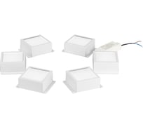 Светильник светодиодный ЭРА SPO64635KW6 36Вт 5000К 3420Лм IP40 89x89x40 белый грильято 100x100 6 шту Б0063051