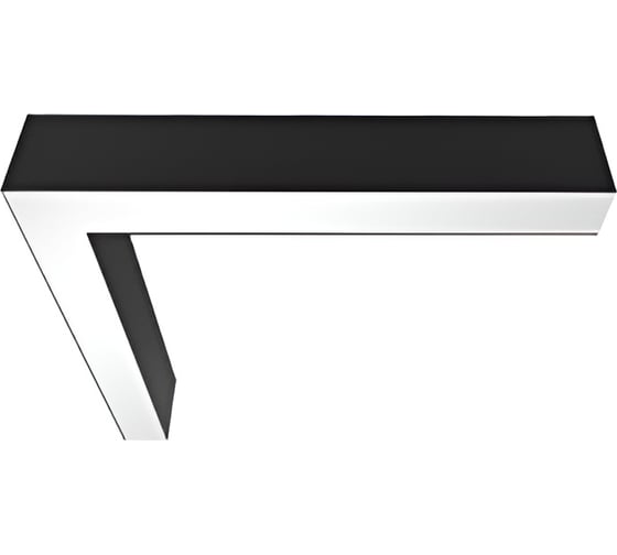L-Соединитель для серии X-line для сборки в линию VARTON 20 Вт 4000 К 549x527x100 мм RAL9005 черный муар V1-R0-9L822-02000-4002040 1