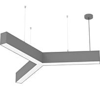 Светодиодный Y-образный светильник VARTON X-line 45 Вт 4000К 790x912x100 мм металлик с рассеивателем опал и торцевыми крышками (4 шт.) V1-R0-0Y823-02OP0-4004540
