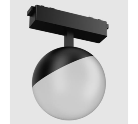 Светодиодный светильник VARTON трековый Sphere ⌀100 для магнитной системы Galakti 122x100x153 мм 6 Вт 3000 K CRI>90 черный V1-R1-97007-91000-2000630 1