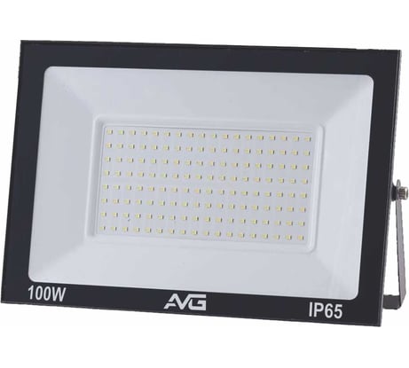 Прожектор светодиодный AVG СЕРИЯ 6 SDO-6 100Вт, 200-240В, 6500К, 195x30x140мм, IP65, черный СЕРИЯ 6 100ВТ