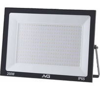 Прожектор светодиодный AVG СЕРИЯ 6 SDO-6 200Вт, 200-240В, 6500К, 260x30x195мм, IP65, черный СЕРИЯ 6 200ВТ