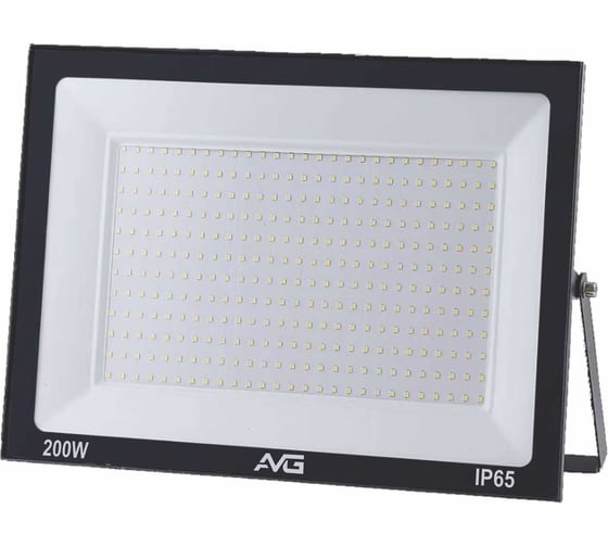 Прожектор светодиодный AVG СЕРИЯ 6 SDO-6 200Вт, 200-240В, 6500К, 260x30x195мм, IP65, черный СЕРИЯ 6 200ВТ