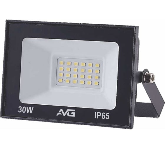 Прожектор светодиодный AVG СЕРИЯ 6 SDO-6 30Вт, 200-240В, 6500К, 90x25x70мм, IP65, черный СЕРИЯ 6 30ВТ 1