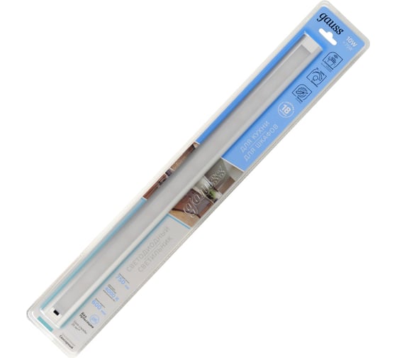 Сенсорный светильник Gauss модель A 10W 750lm 4000K 170-260V 600mm диируемый 9018531210