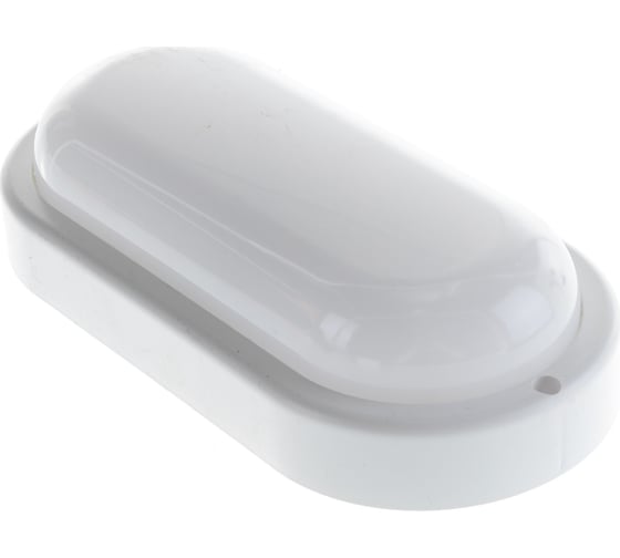 Светильник Gauss ЖКХ Elementary овал 15W 1200lm 6500K 160-260V IP65 200х98х46мм белый LED 1/40 161411315