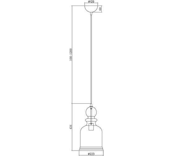 Подвесной светильник Maytoni Tone P002PL-01BZ