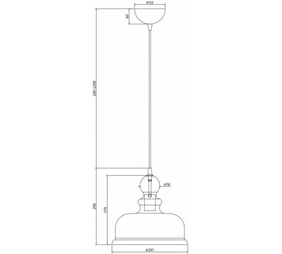 Подвесной светильник Maytoni Tone P034PL-01CH