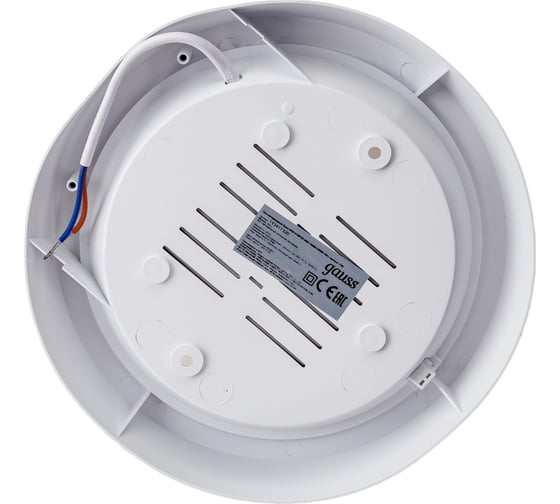 Светильник ЖКХ Gauss HALL круг 20W 1560Лм 6500K 200-240V IP40 D180х33мм белый LED 1/40 193411320