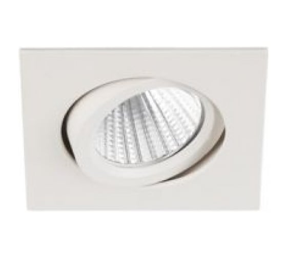 Светильник светодиодный квадратный ЭРА KL LED 10A WH поворотный LED COB 5W 4000K, белый (50/1500) Б0021535 1