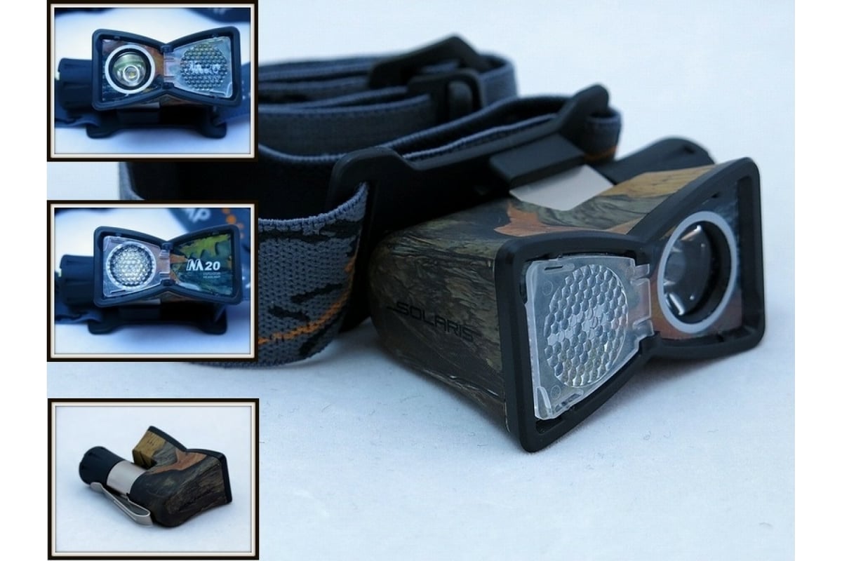 Налобный светодиодный фонарь SOLARIS Камуфляж 2103 - выгодная цена ...