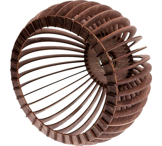 Подвесной светильник GLANZEN из дерева ART-0008-60 wheel dark КА-00006969