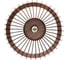 Подвесной светильник GLANZEN из дерева ART-0008-60 wheel dark КА-00006969 2