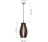 Подвесной светильник GLANZEN из дерева ART-0004-60-dark 00-00006857 5